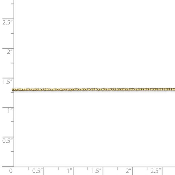 0.9mm, 10k Yellow Gold, Box Chain Necklace, 18 Inch - Picture 5 of 8